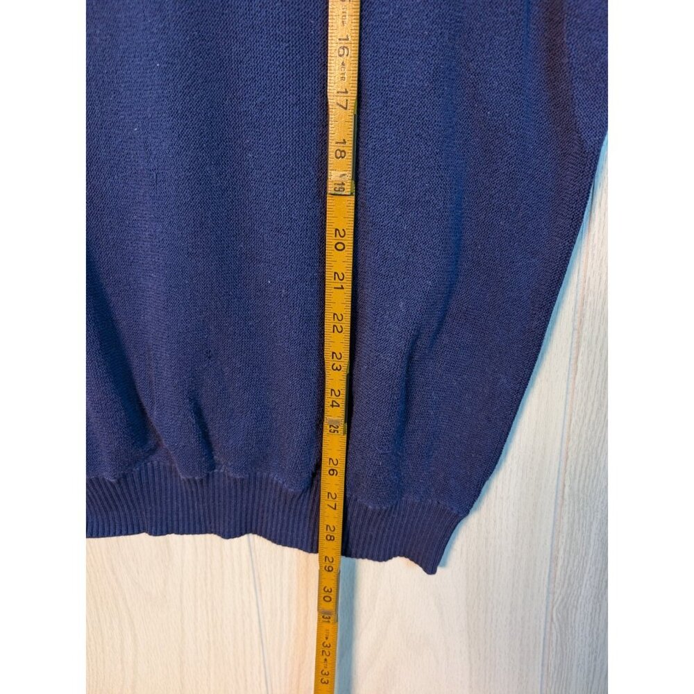 Polo Golf By Ralph Lauren Large Blue Sleeveless V-Neck Pullover Sweater Vest - Picture 6 of 6